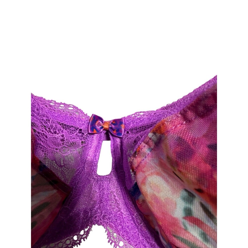 FREYA AA1931 WILDFIRE UNDERWIRE BALCONNETTE PLUNGE BRA LAVA SIZE 34 H - Picture 6 of 12